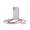 Husa iPhone 11, Icon Chain cu Snur, Mov
